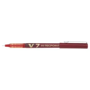 STYLO ROLLER A ENCRE LIQUIDE V7 HI-TECPOINT ROUGE 0.7mm "PILOT" REF: BX-V7-R
