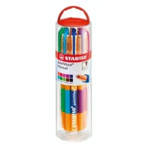 STYLO ROLLER POINTVISCO POT DE 10 COULEURS "STABILO" REF: 1099/10-01
