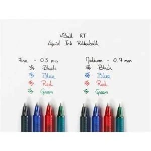 STYLO ROLLER RETRACTABLE ENCRE LIQUIDE V-BALL 0.7mm "PILOT"