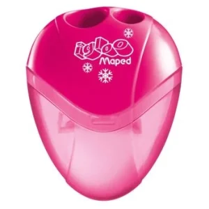 TAILLE-CRAYONS DE 02 TROUS I-GLOO ROSE "MAPED" REF: 534756