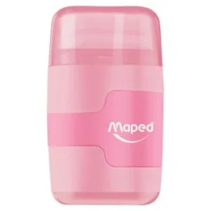 TAILLE CRAYONS-GOMME CONNECT PASTEL 2 TROUS ROSE "MAPED" REF: 049231