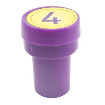 TAMPON CHIFFRE 4 "TECHNO" REF: 4578