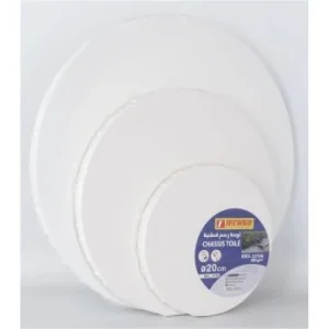 TOILE SUR CHASSIS ROND 280g EN COTON "TECHNO"