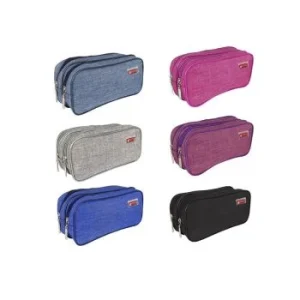 TROUSSE ECOLIER 2 COMPARTIMENTS "TECHNO" REF: 4854