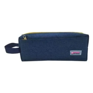 TROUSSE ECOLIER AVEC 2 COMPARTIMENTS BLEU MARINE "TECHNO" REF: 6505
