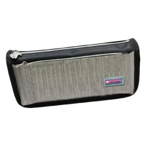 TROUSSE ECOLIER AVEC 2 COMPARTIMENTS GRIS "TECHNO" REF: 6509